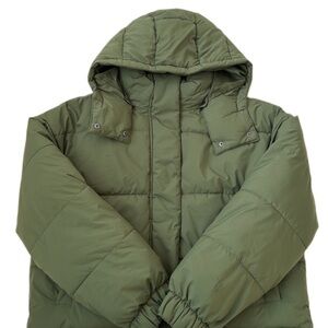 American Eagle Outfitters Olive Puffer Jacket